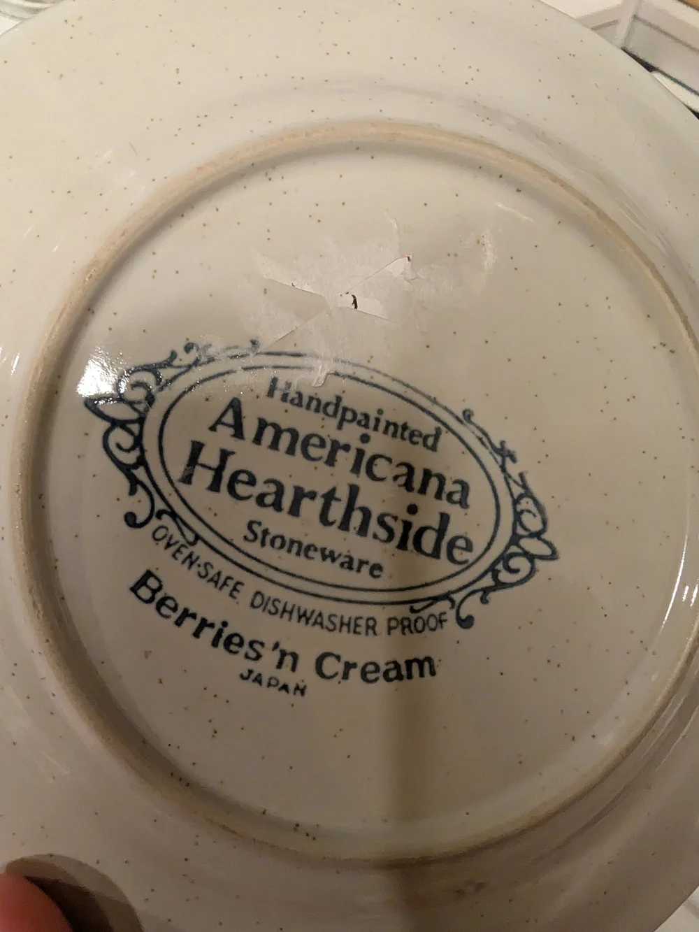 Hearthside Berries And Cream Stoneware Dessert Plates - Set of 4
